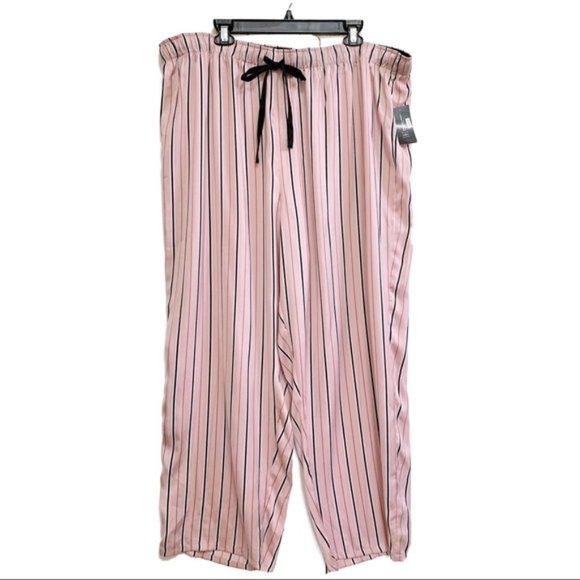 Last One~ Inc Striped Satin Pajama Pants-XXL - Picture 2 of 5